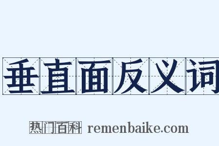 垂直面反义词是什么意思的图片